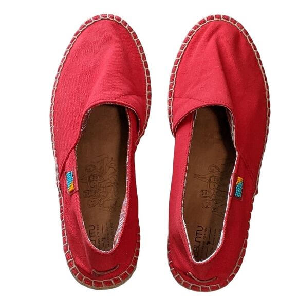 UBUNTU Afridrilles handmade espadrille red canvas fair trade, slip on men\'s 11W main image 11